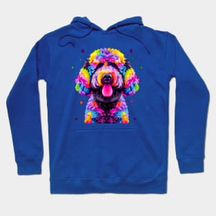 Portuguese Water Dog Colorful Artwork Hoodie